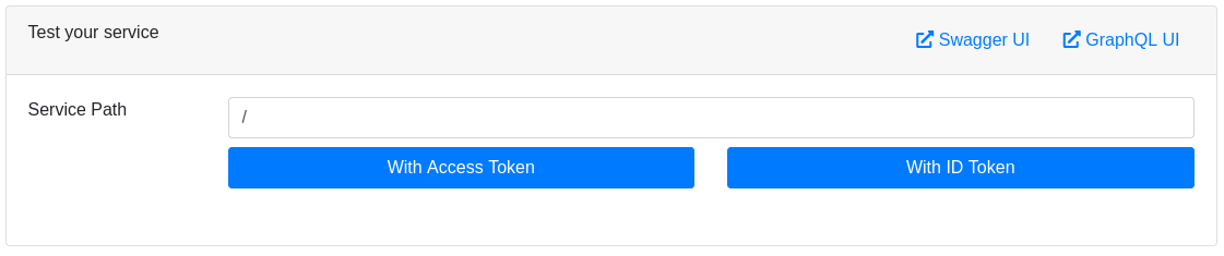 Test your service with Swagger UI or GraphQL UI