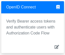 Dev UI OpenID Connect Card